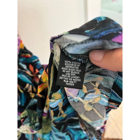 Nicole By Nicole Miller Womens Floral Dress Size L - Picture 5 of 6